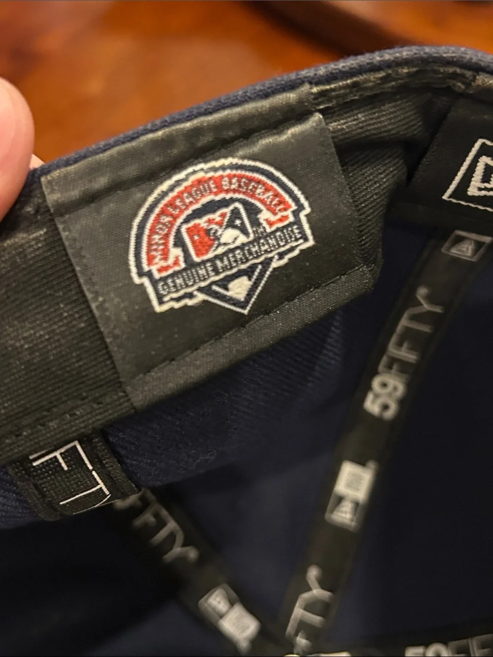 Round Rock Express 59Fifty Fitted New Era Navy Game Hat E Train Logo 6 7/8